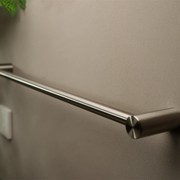 Zen SS316L Single Towel Rail 800mm | Brushed Nickel gallery detail image