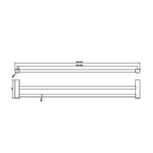 Zen SS316L Double Towel Rail 600mm | Brushed Bronze gallery detail image