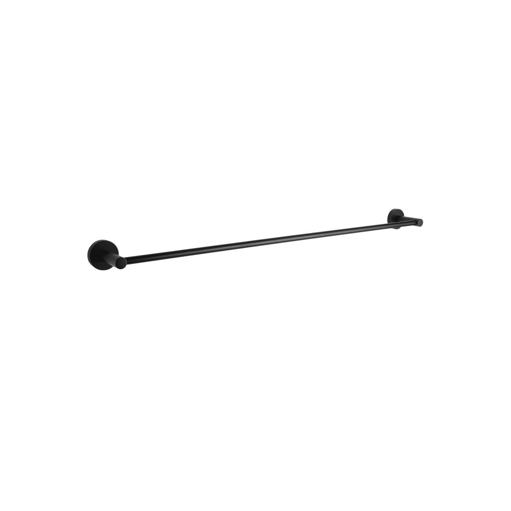 Lucid Pin Single Towel Rail 800mm Matte Black gallery detail image