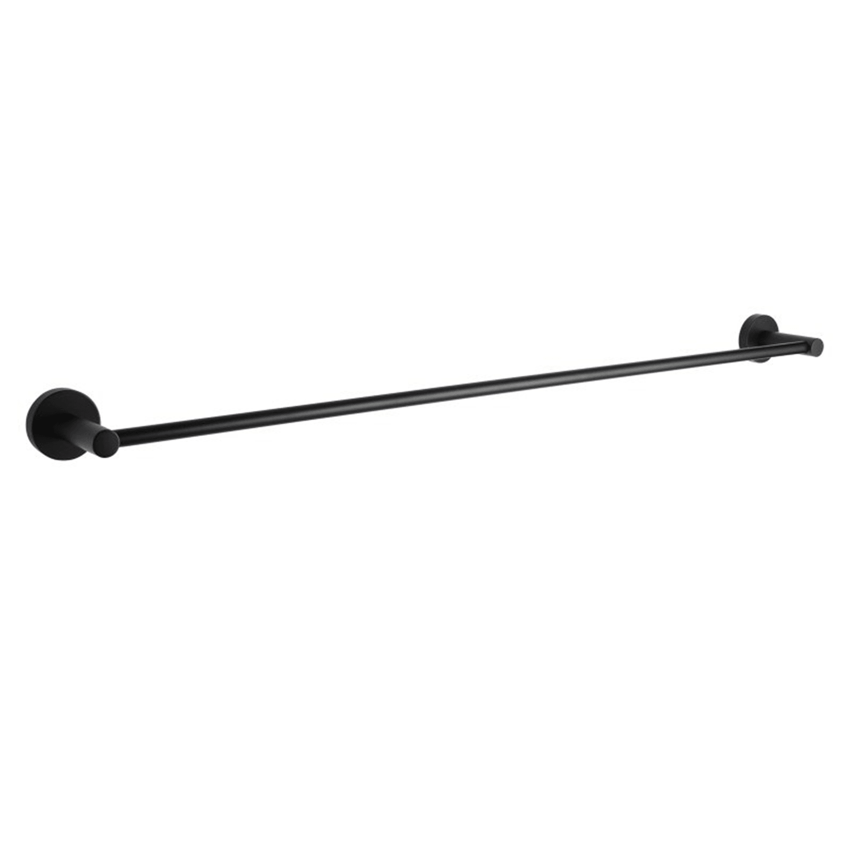 Lucid Pin Single Towel Rail 800mm Matte Black gallery detail image