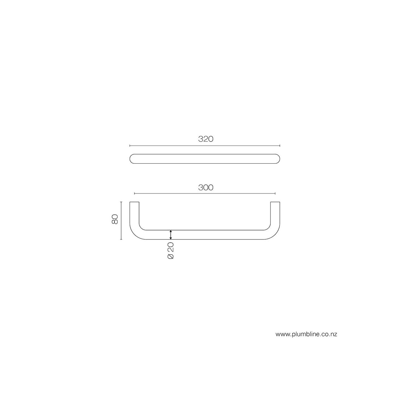 Oli 316 Towel Rail 600mm gallery detail image