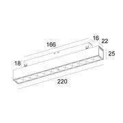 48VDC 15W Linear Track Light SLTR0180 gallery detail image