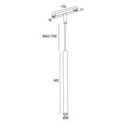 48VDC 7W Pendant Tube Track Light SLTR0090 gallery detail image