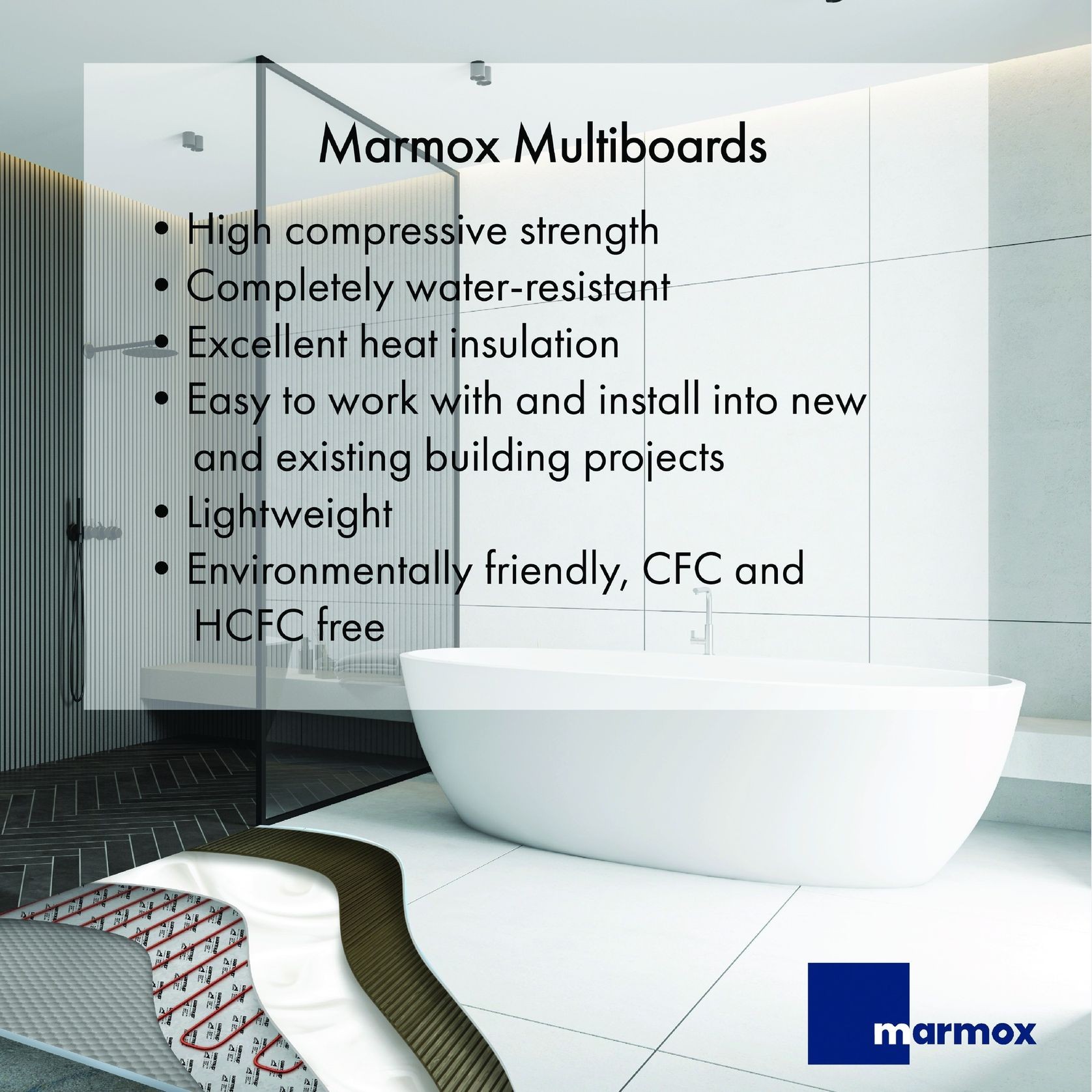 Marmox Insulated Tile Backer Board gallery detail image