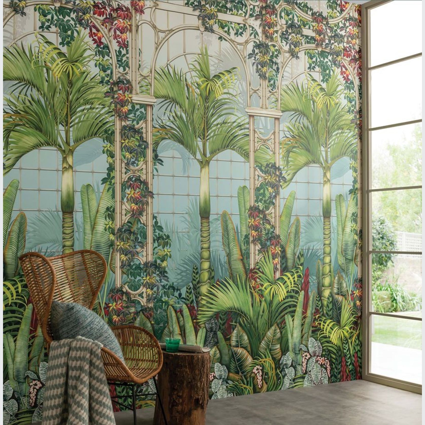 Palm House Panoramic by O&L | Wallcovering gallery detail image