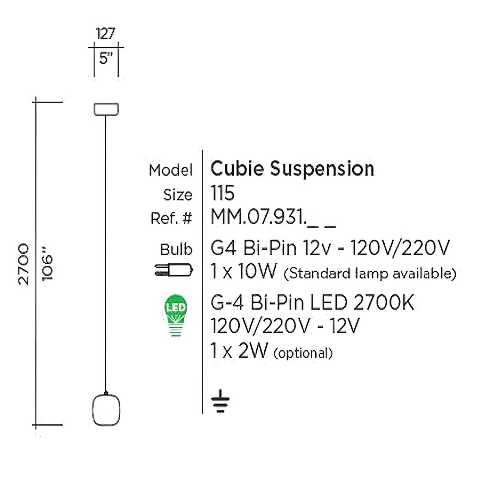 Cubie Pendant gallery detail image