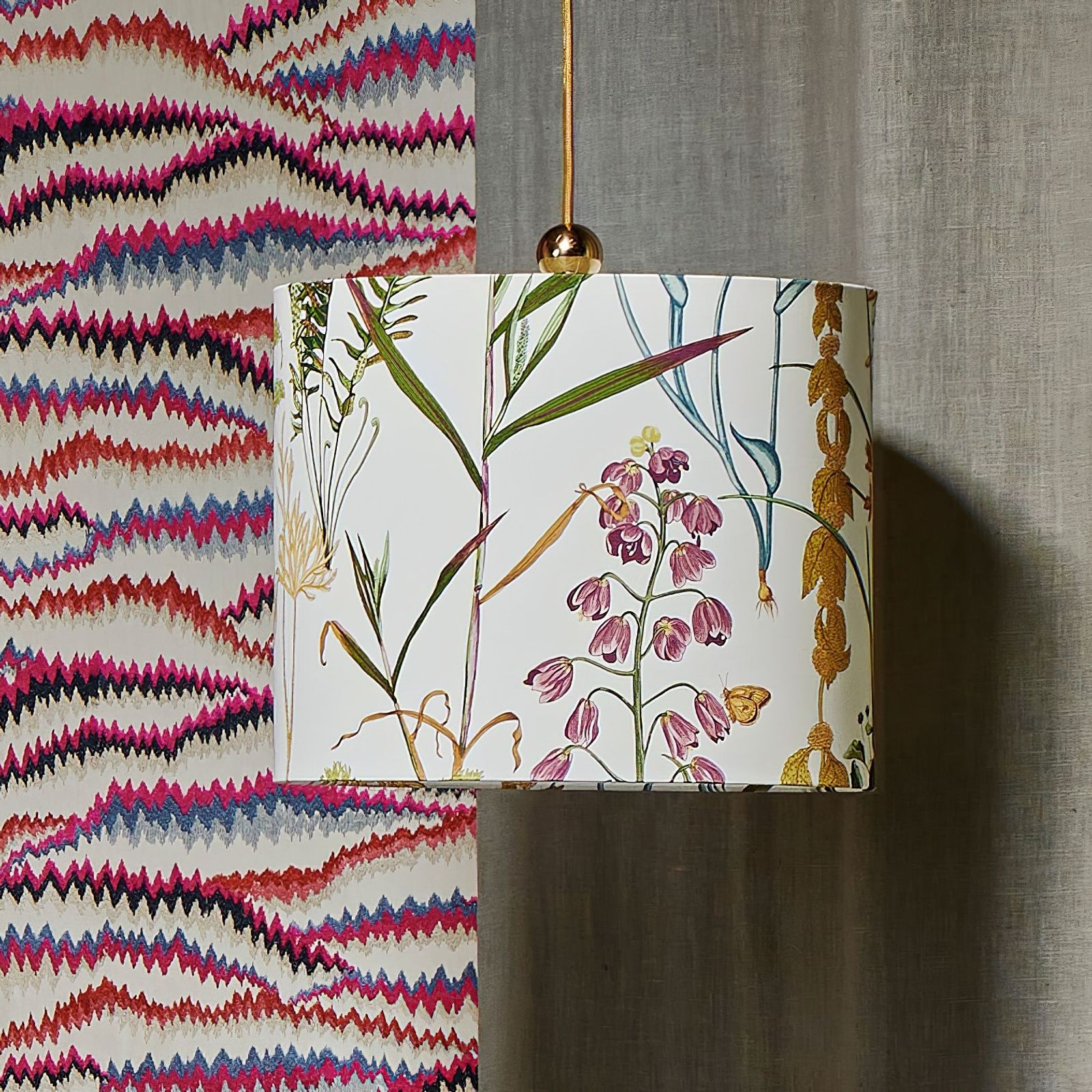 Fabric Shade 35cm Pendant Light gallery detail image