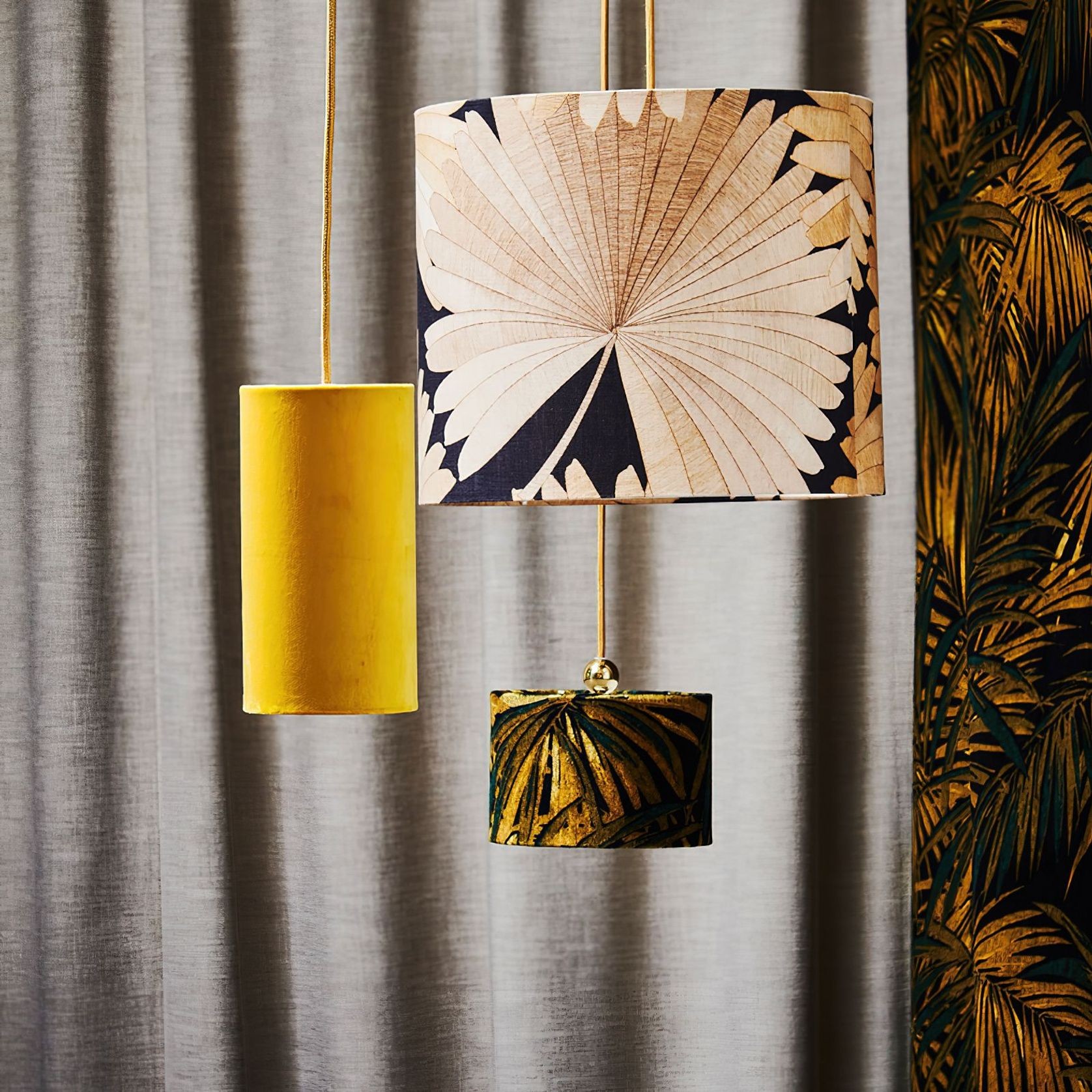 Fabric Shade 35cm Pendant Light gallery detail image