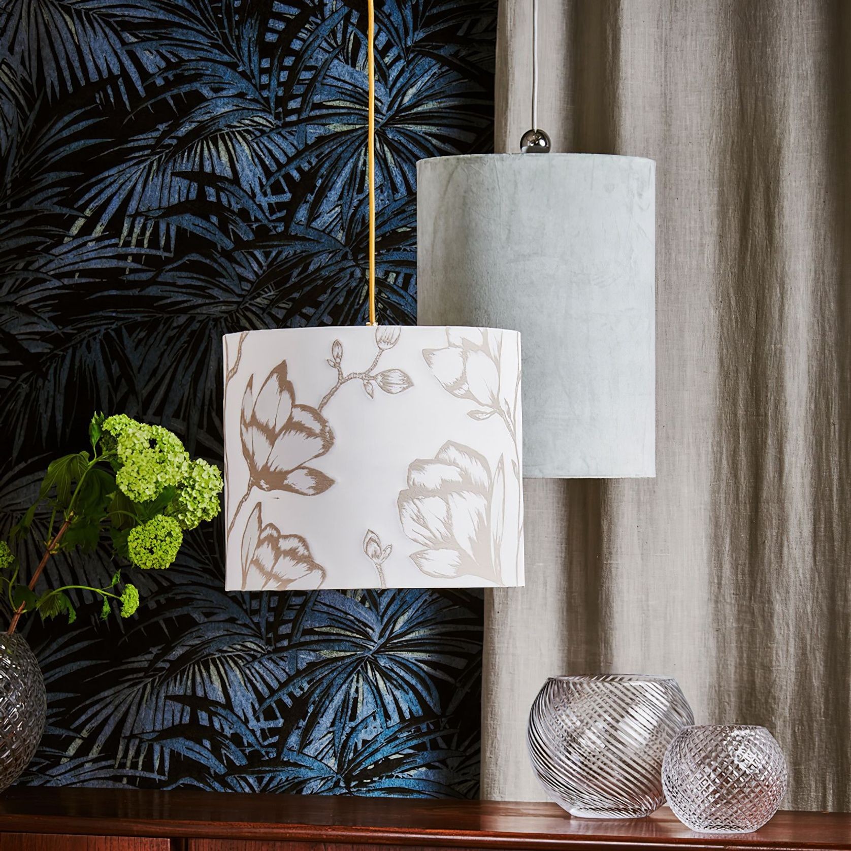 Fabric Shade 35cm Pendant Light gallery detail image