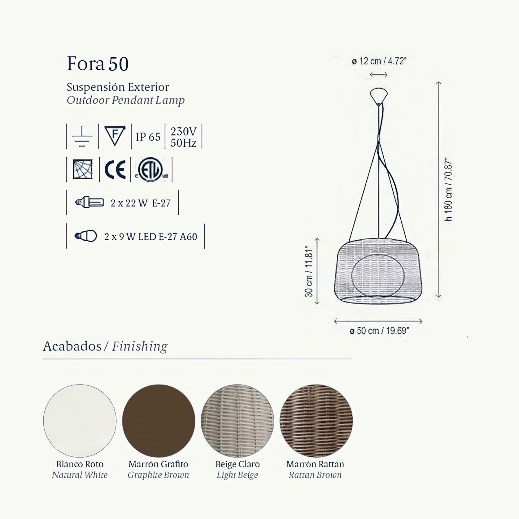 Fora Pendant 50 gallery detail image