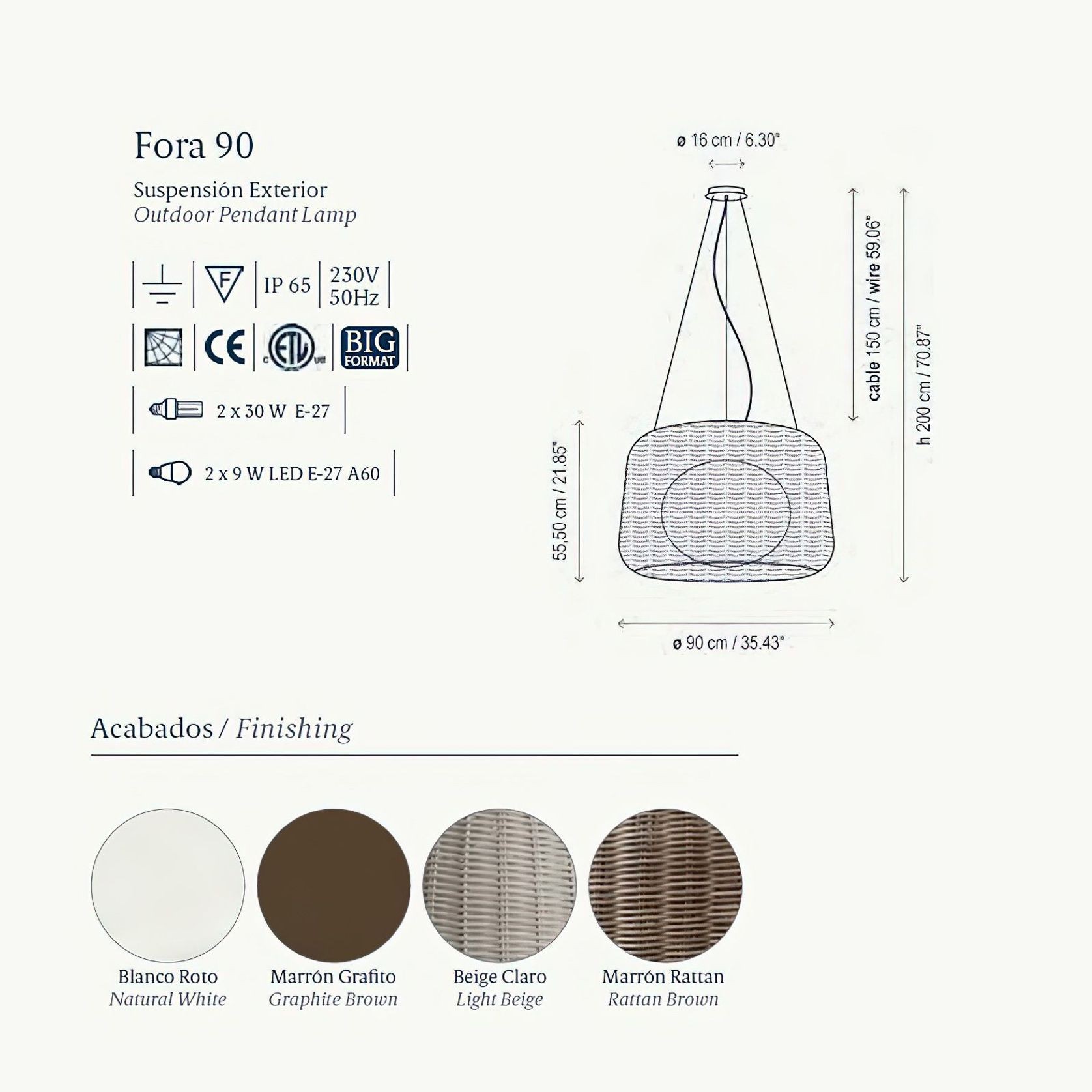 Fora Pendant 90 gallery detail image