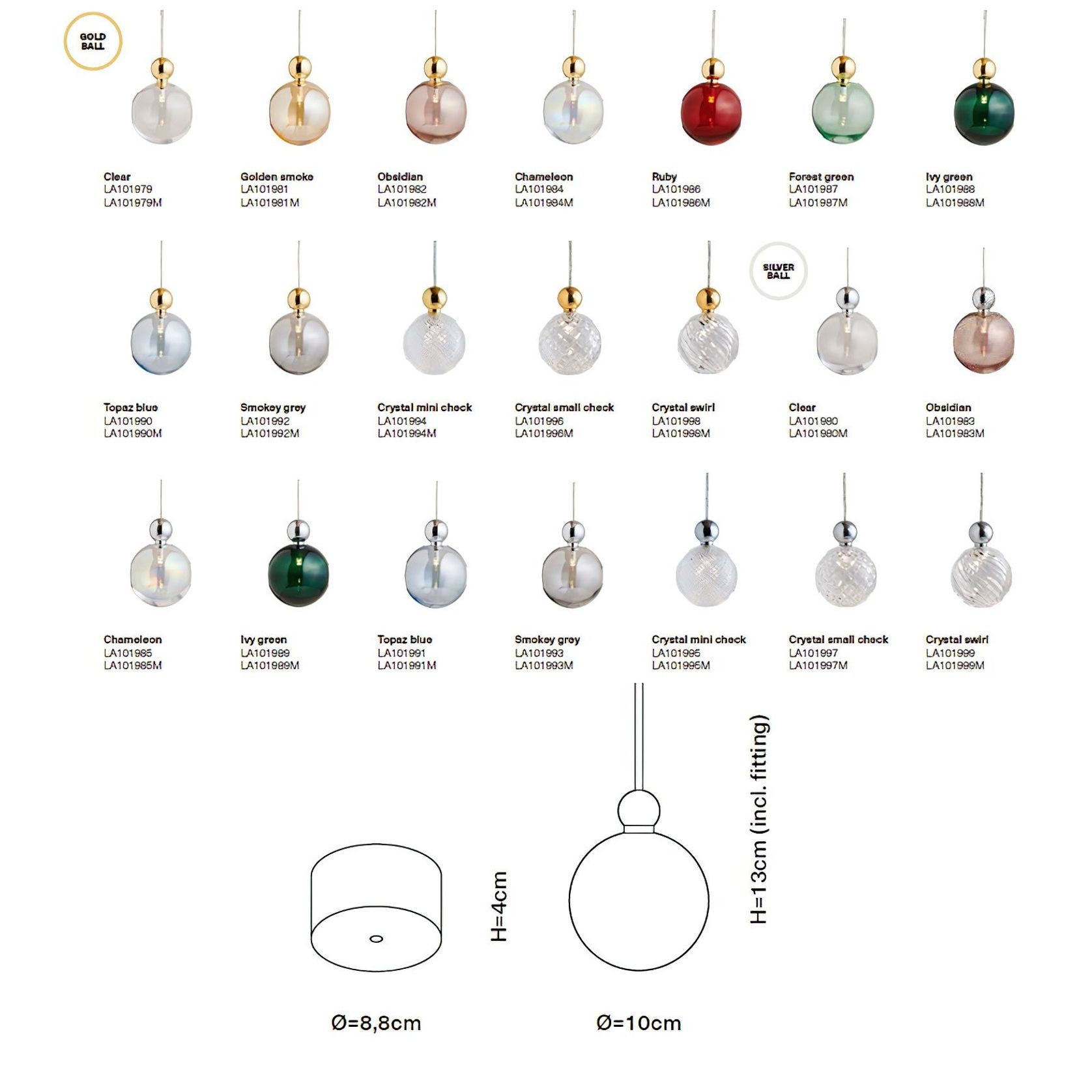 Uva 10cm Pendant Light gallery detail image