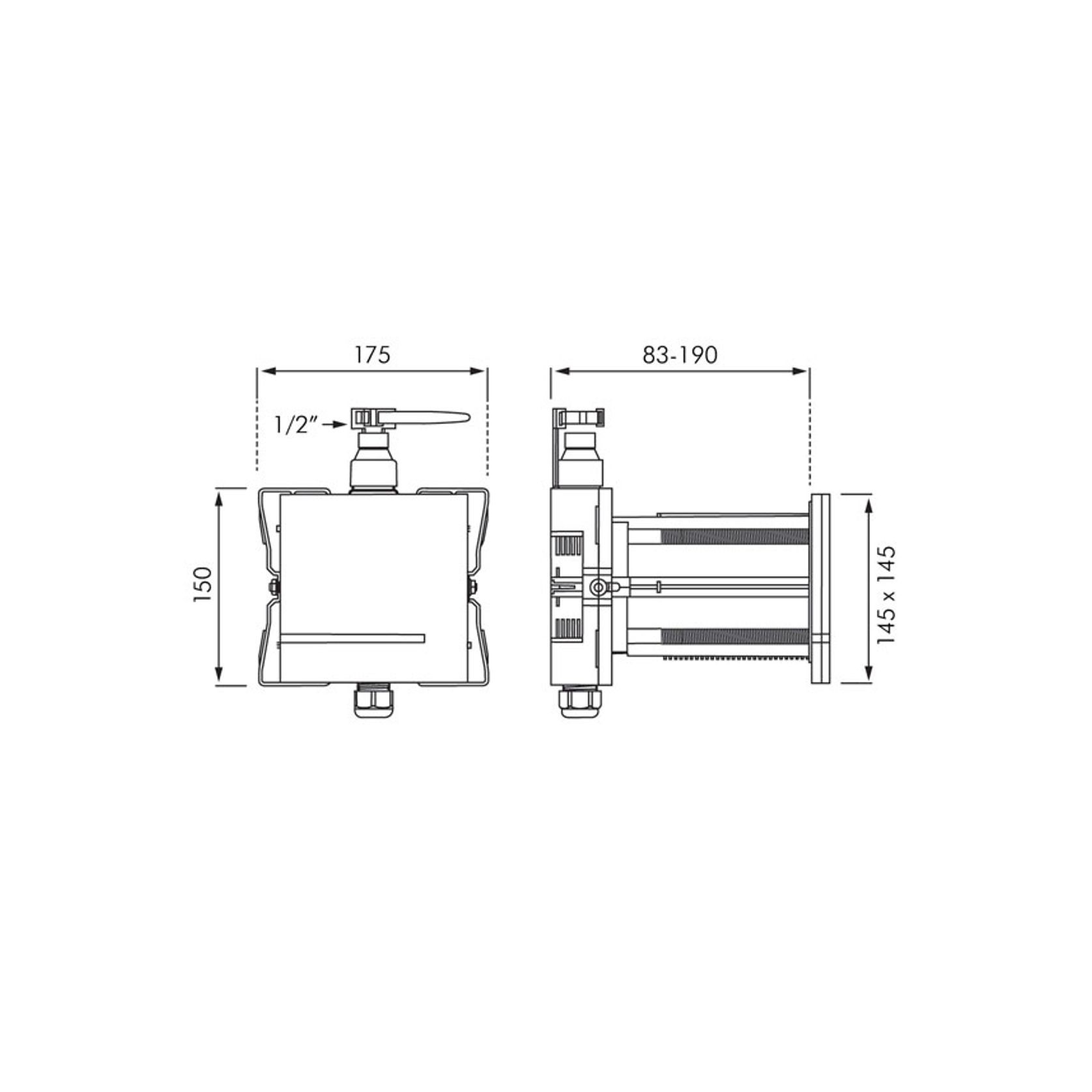 Delabie Tempomatic 4 Electronic Urinal Valve gallery detail image