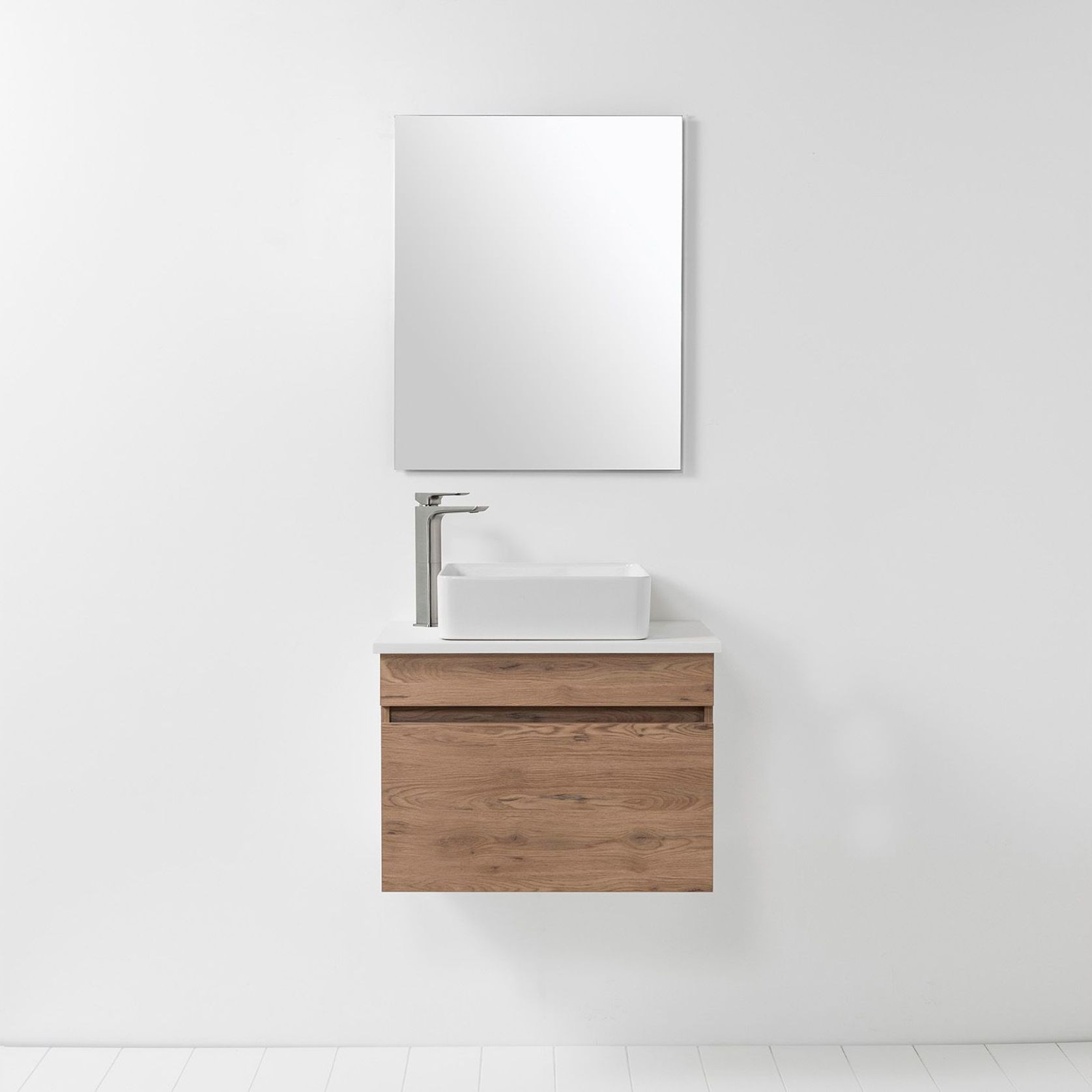 Soft Solid-Surface 650, 1 Drawer Wall-hung Vanity gallery detail image