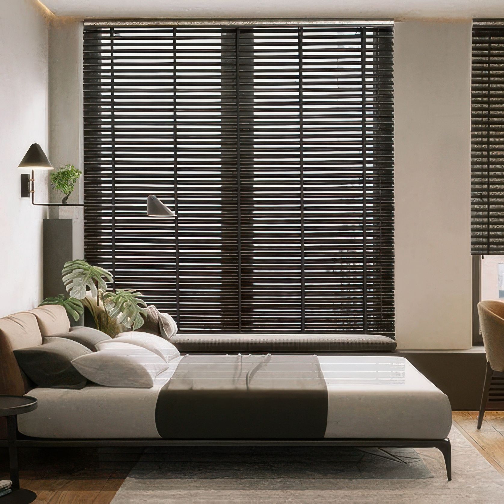 Natural Wood Venetian Blinds - Plain Color gallery detail image