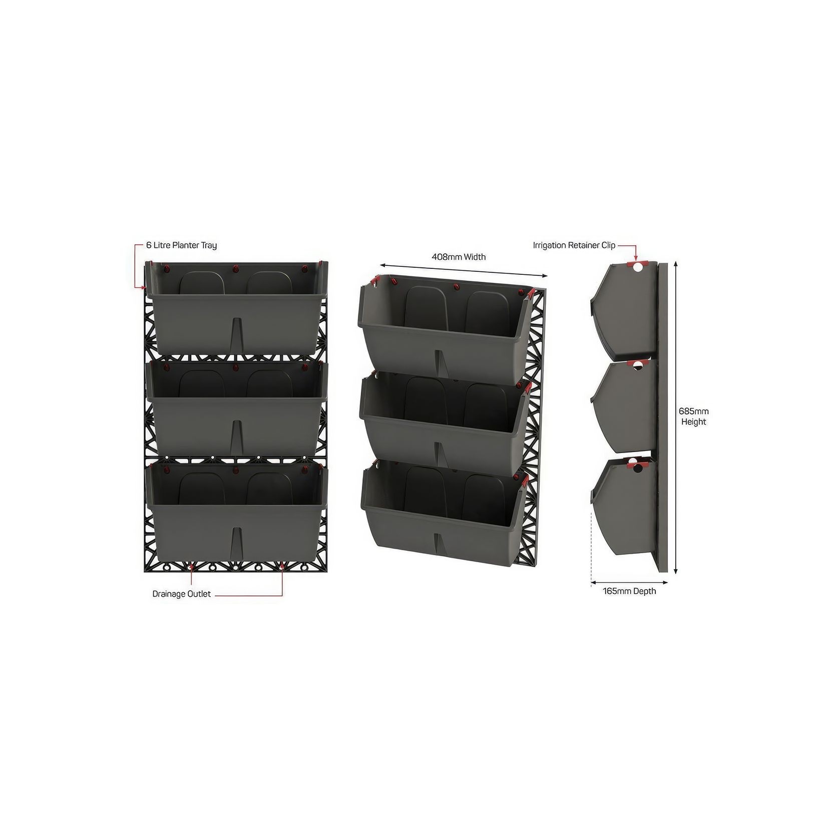 Gro-Wall® Slim Line Vertical Gardens by Atlantis gallery detail image