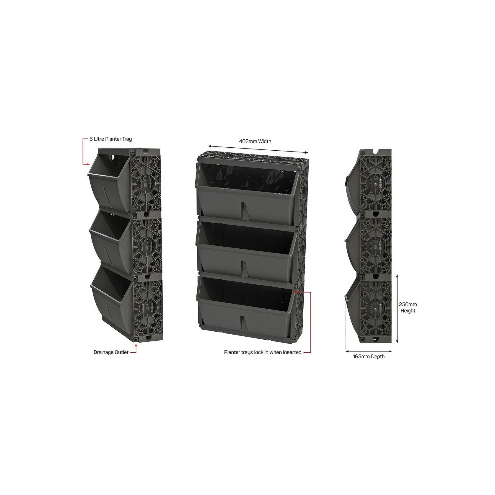 Gro-Wall® Slim PRO Vertical Gardens by Atlantis gallery detail image