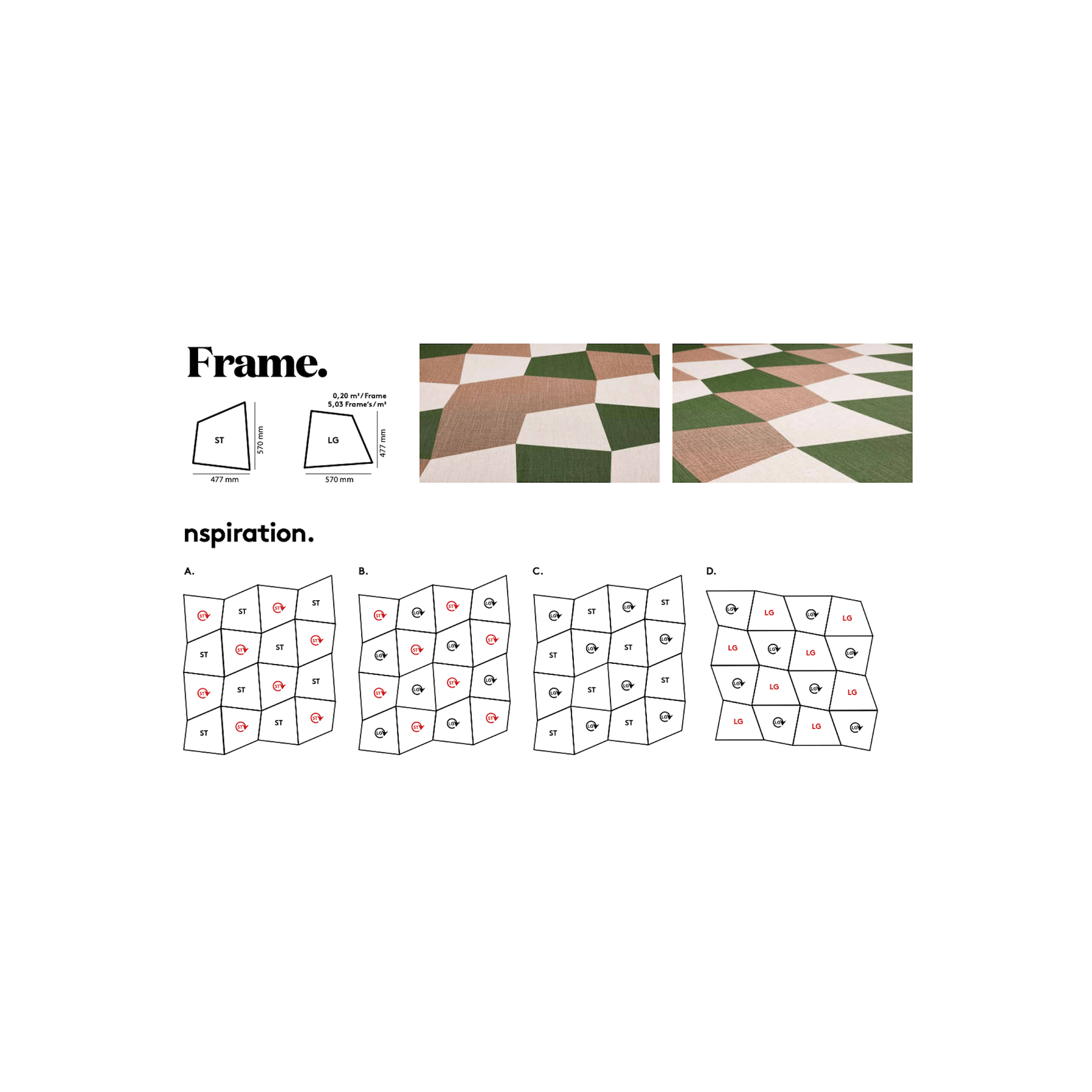 Versatile shaped woven eco-vinyl tiles by ntgrate® gallery detail image