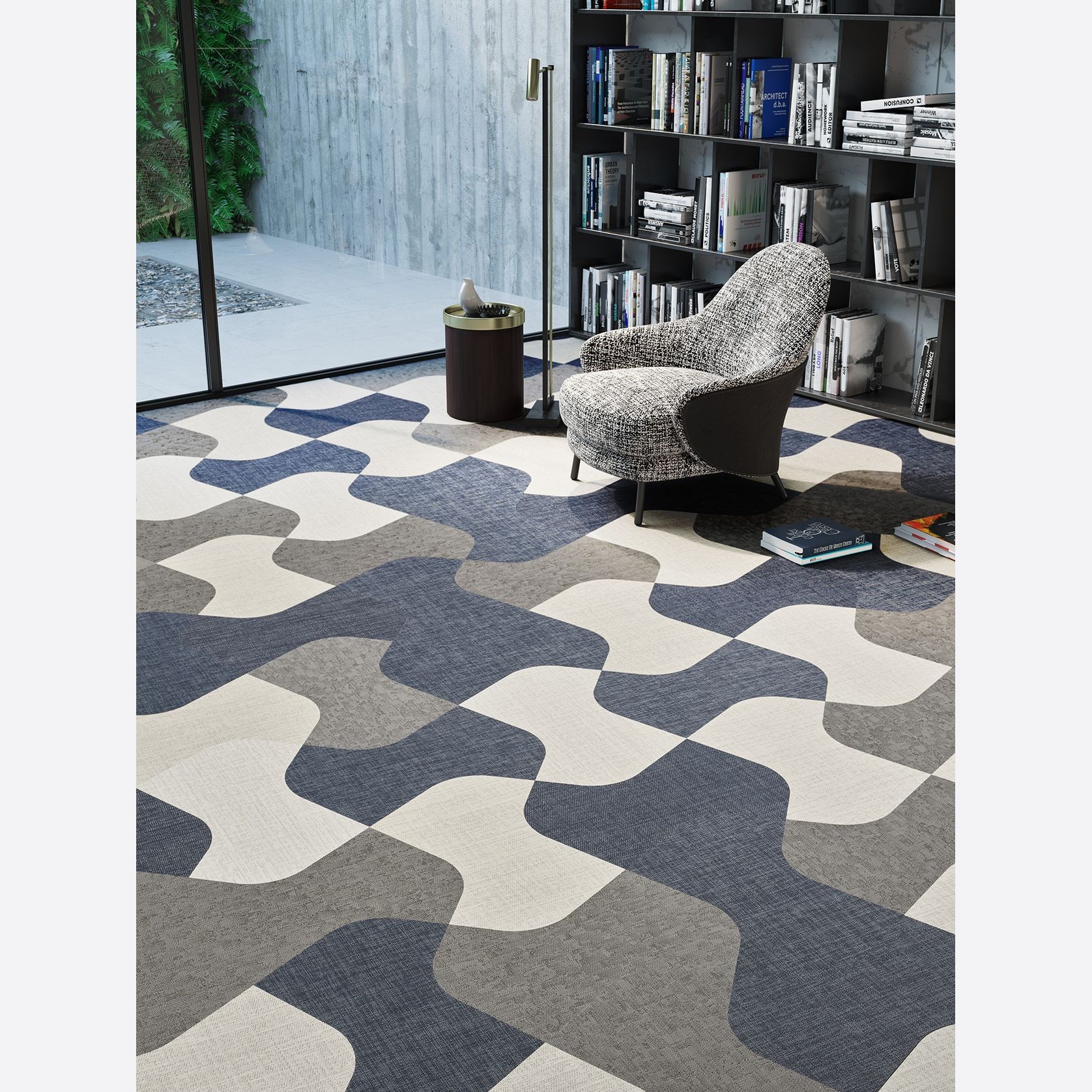 Versatile shaped woven eco-vinyl tiles by ntgrate® gallery detail image