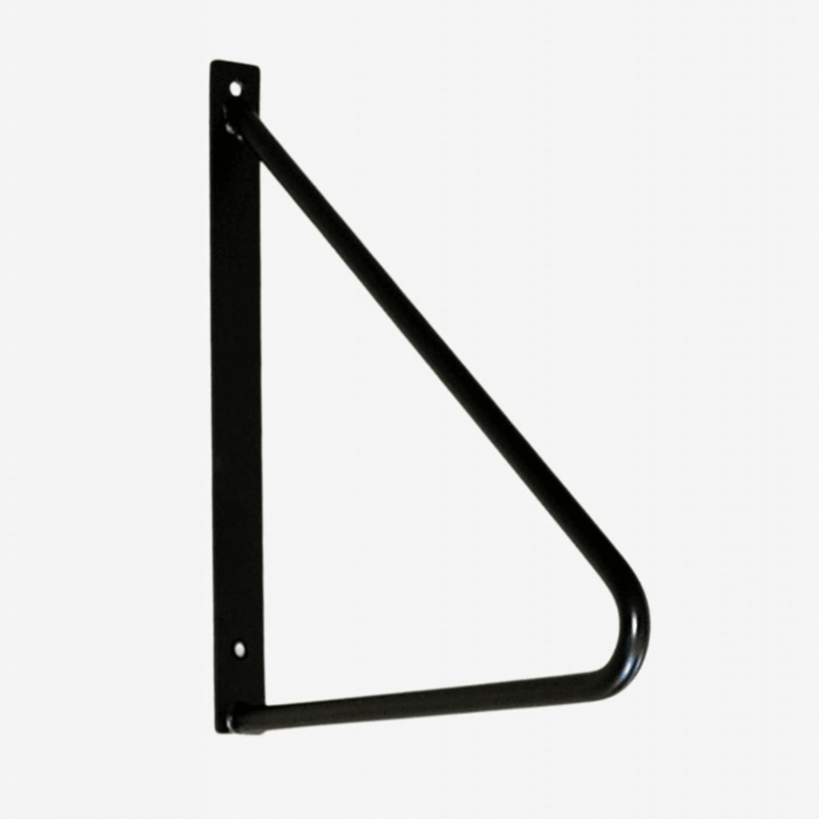 Black 280mm Hairpin Shelf Bracket ArchiPro NZ