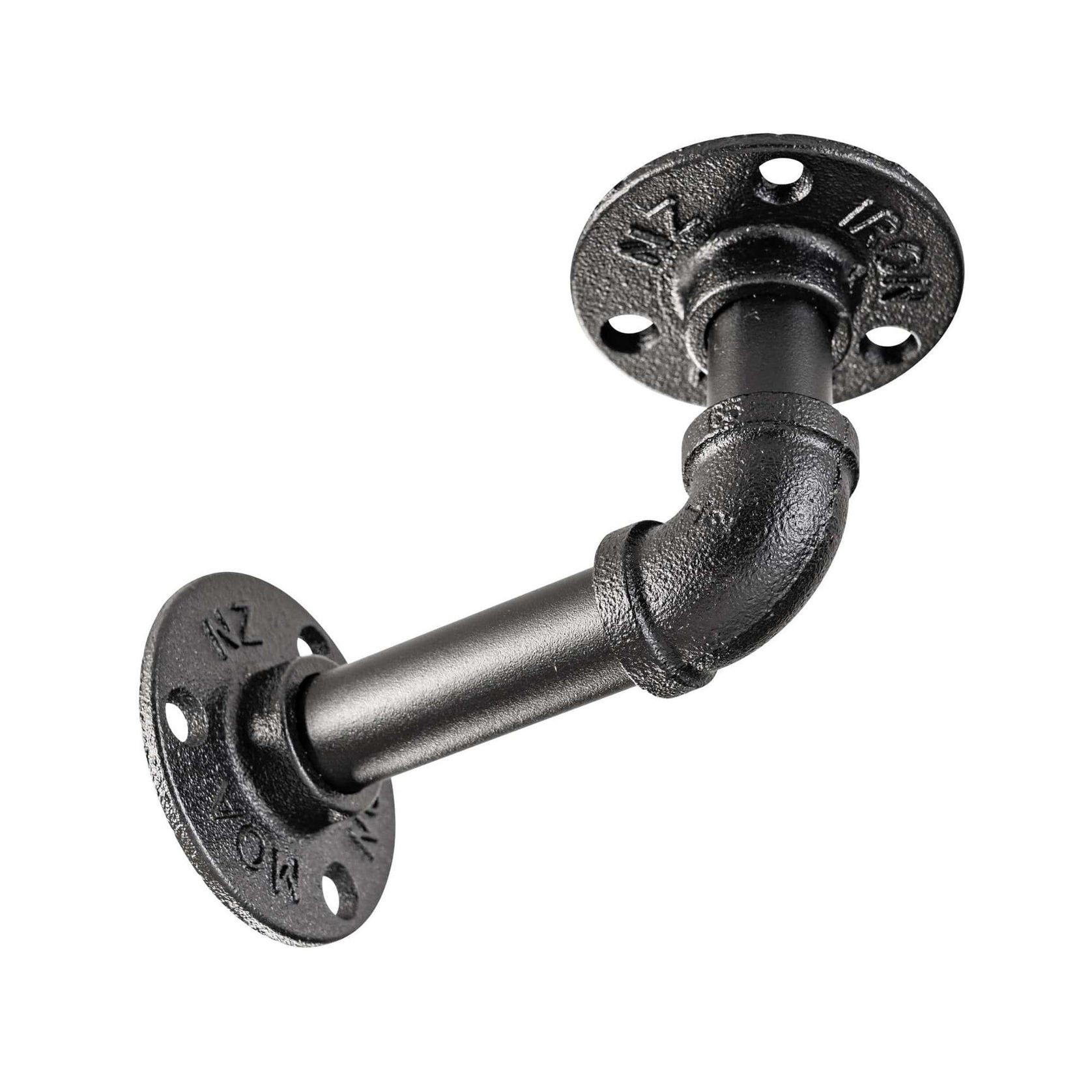 Rustic Pipe Bracket Shelf 60cm gallery detail image