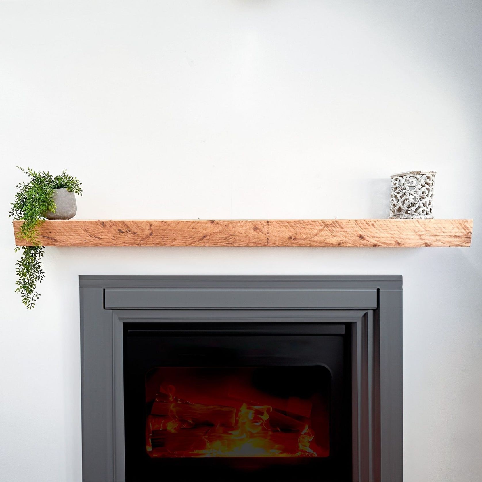 NZ Timber Fireplace Mantel gallery detail image