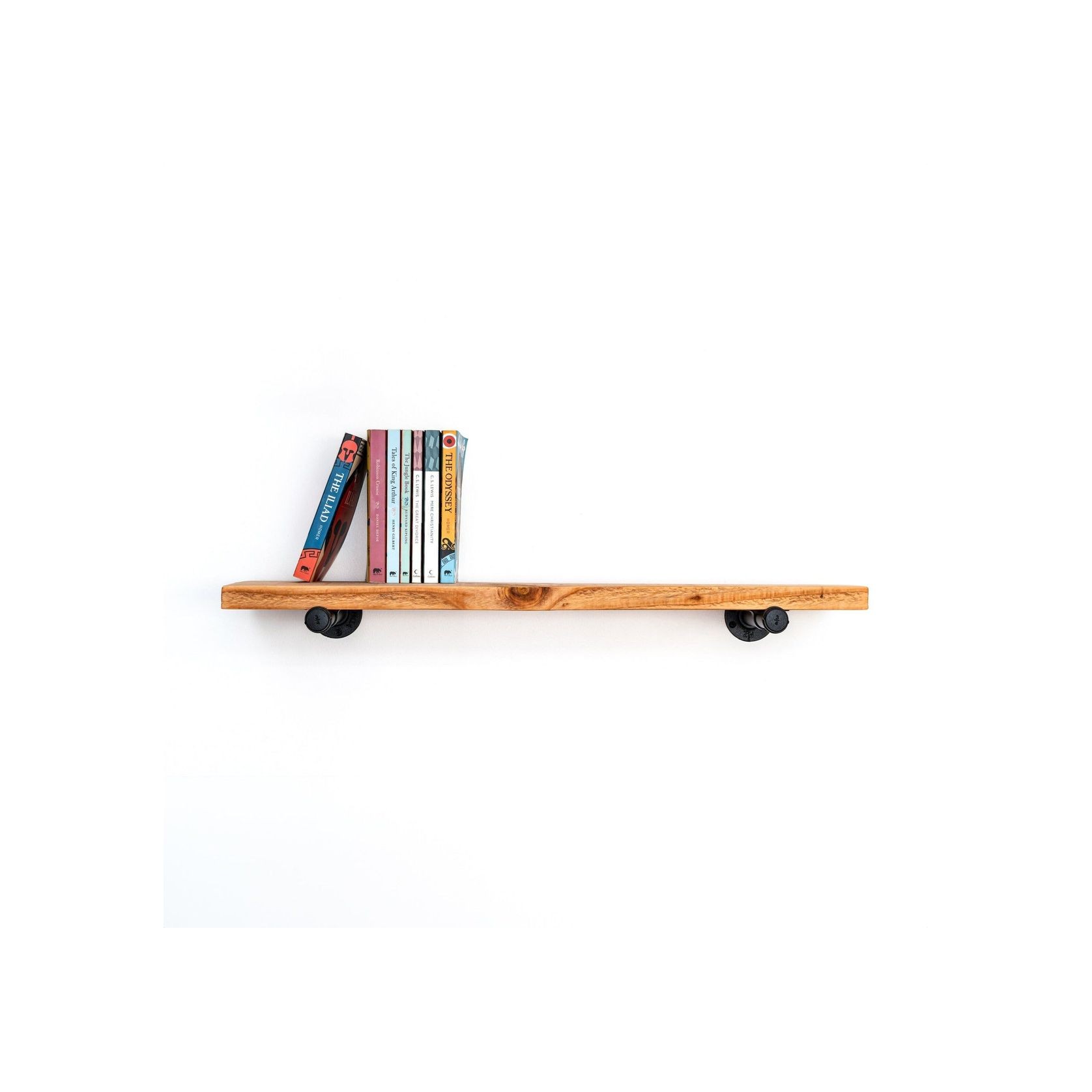 Rustic Industrial Pipe Shelf 170cm gallery detail image