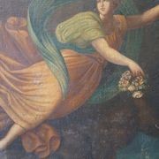 Large Italian Antique Oil Painting of Aurora & Apollo gallery detail image