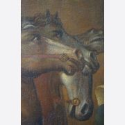 Large Italian Antique Oil Painting of Aurora & Apollo gallery detail image