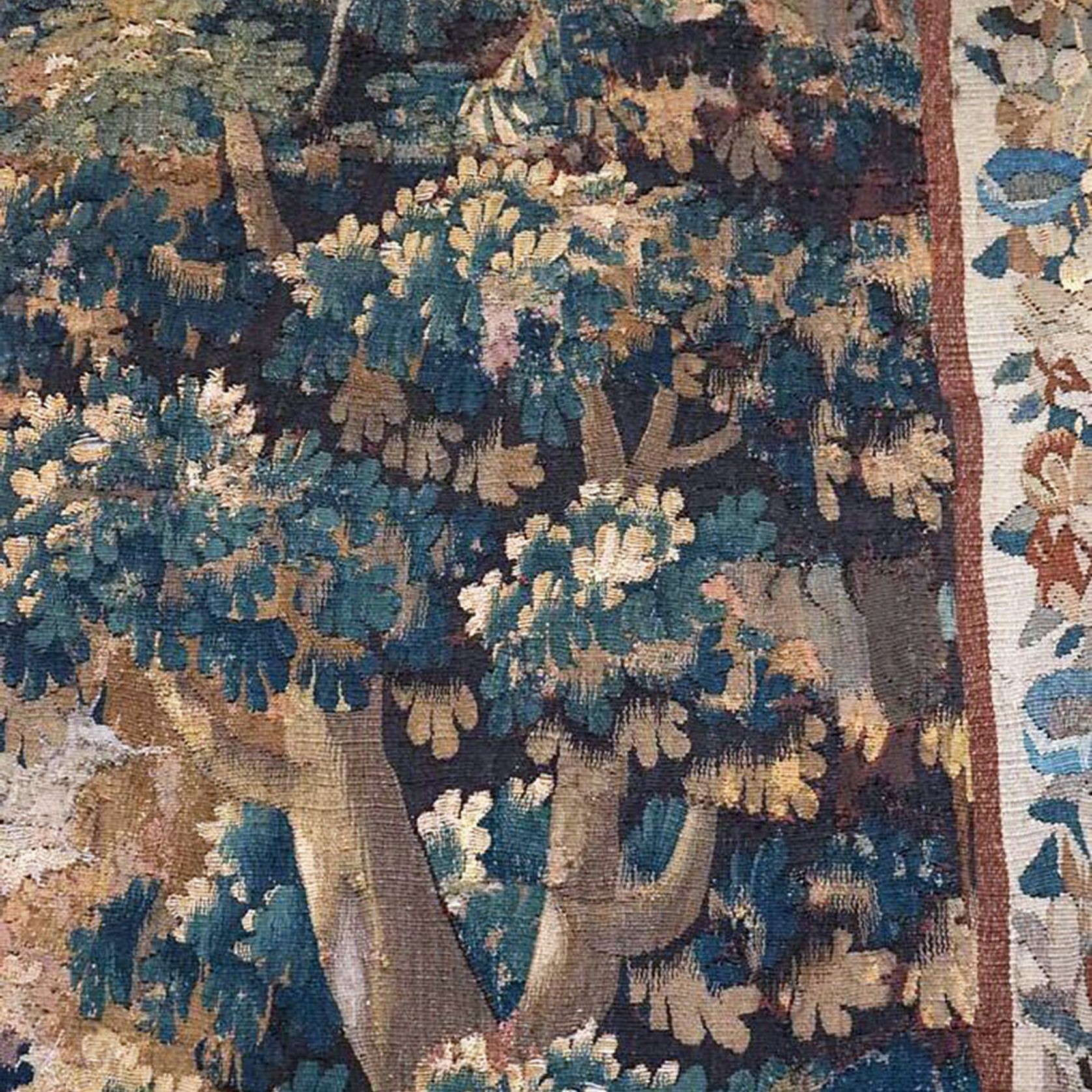 Antique French Aubusson Tapestry gallery detail image
