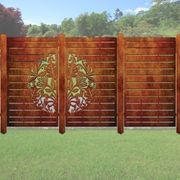 Half NZ Flowers Laser-cut Fence Panels gallery detail image