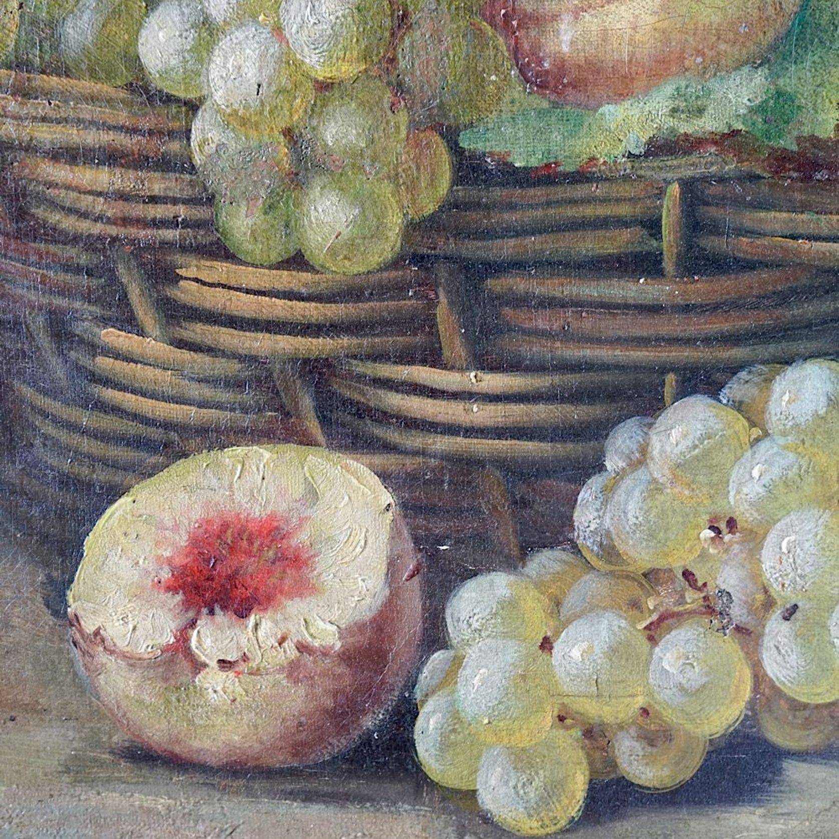 French Antique Sill Life Oil Painting gallery detail image