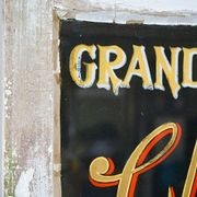 Painted Glass Champagne Sign gallery detail image
