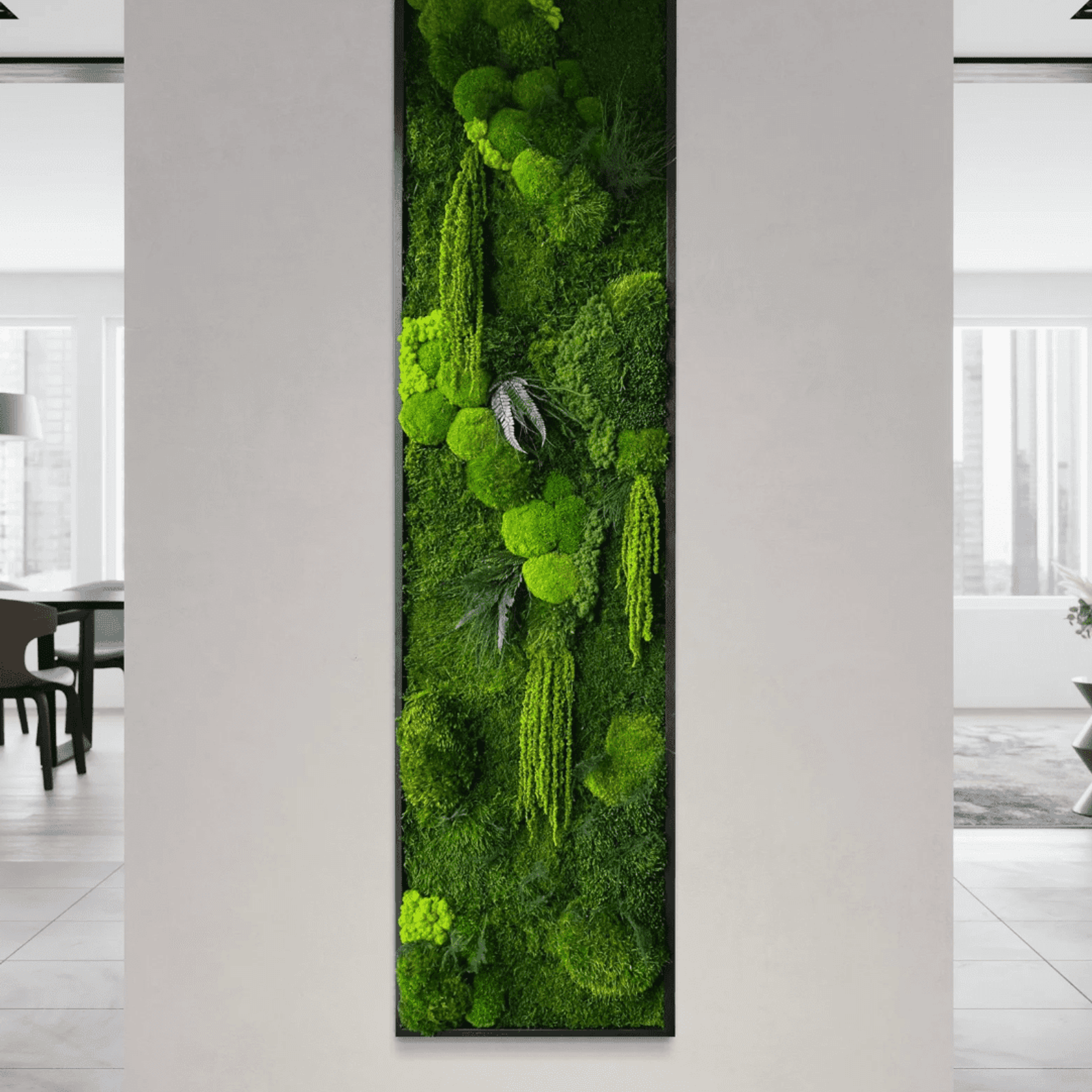 Moss Wall Art - Hanging Skinny Forest gallery detail image