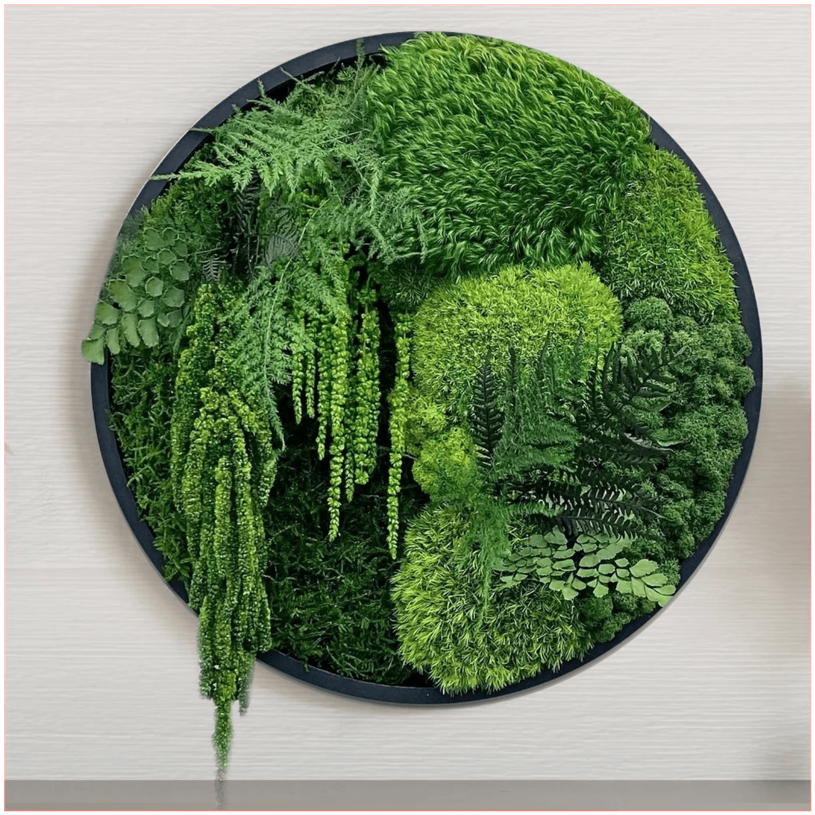 Round Moss Wall Art - Forest gallery detail image