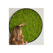 Round Moss Wall Art - Solo Reindeer gallery detail image