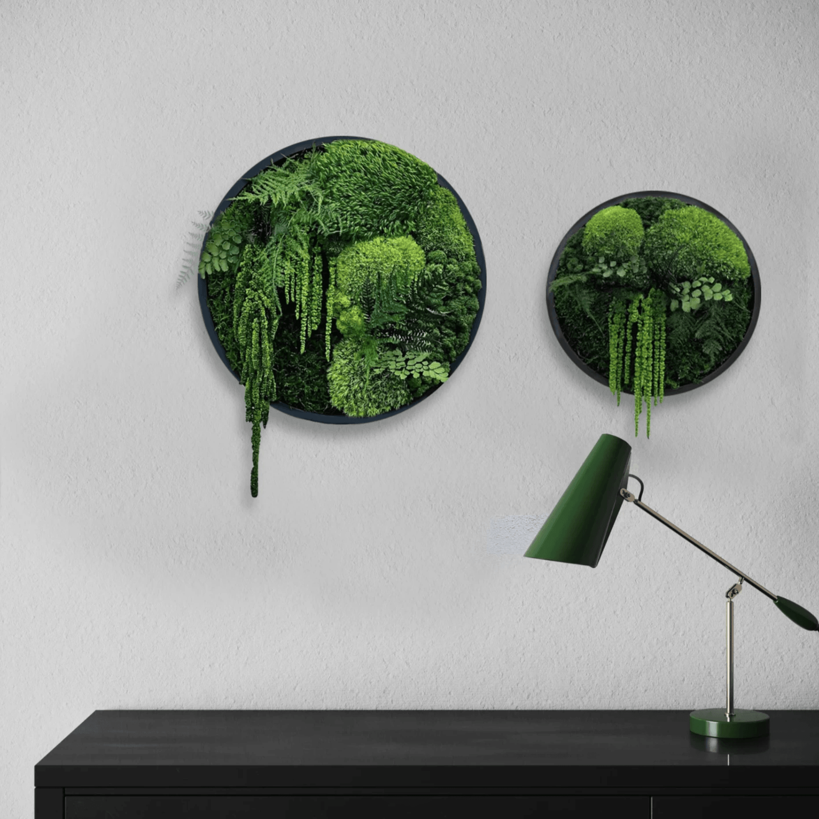 Round Moss Wall Art - Forest gallery detail image