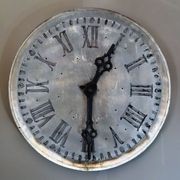 Antique French Zinc Clock Face gallery detail image