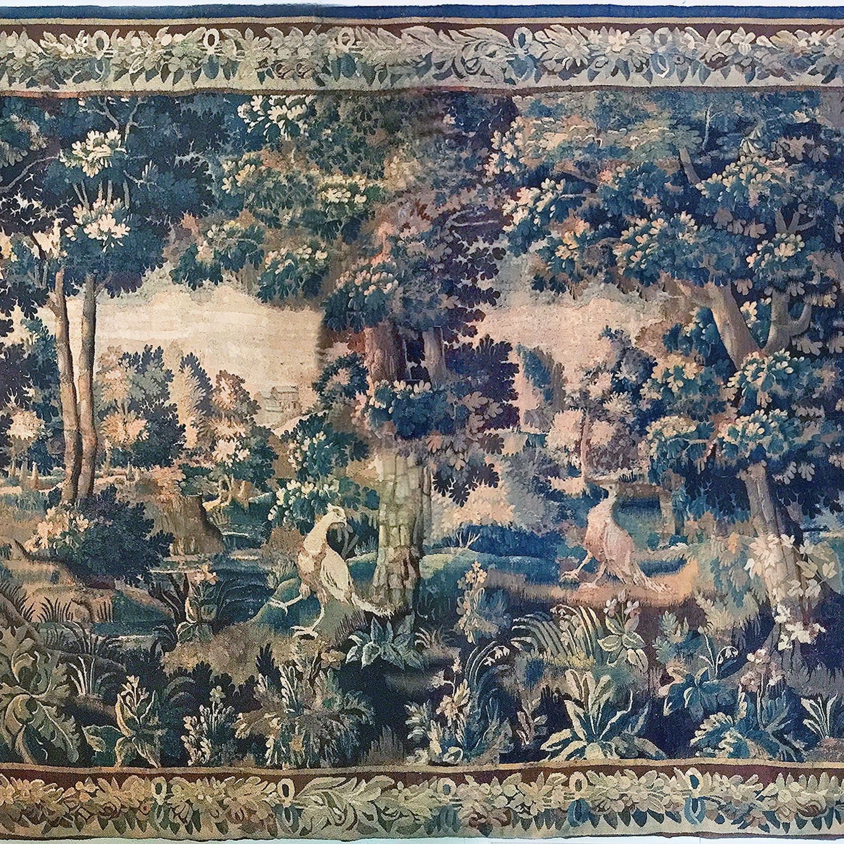 Antique French Aubusson Tapestry gallery detail image
