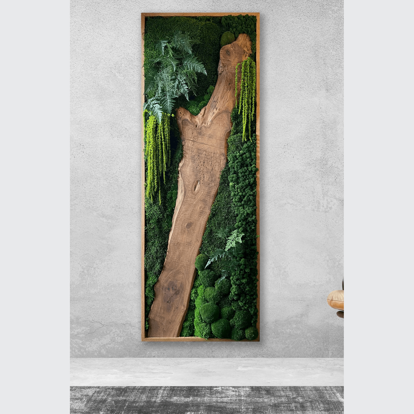 Moss Wall Art - Live Edge Wood gallery detail image