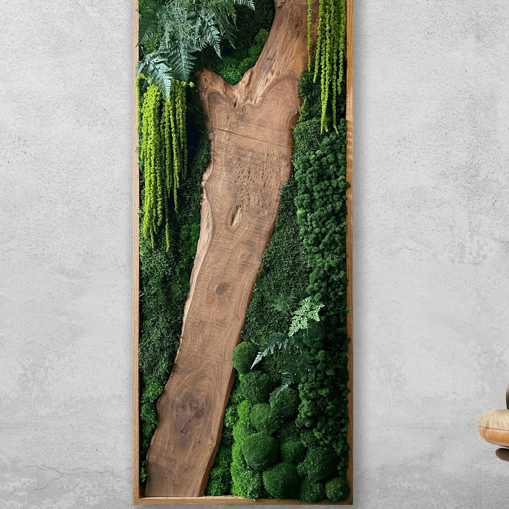 Moss Wall Art - Live Edge Wood gallery detail image