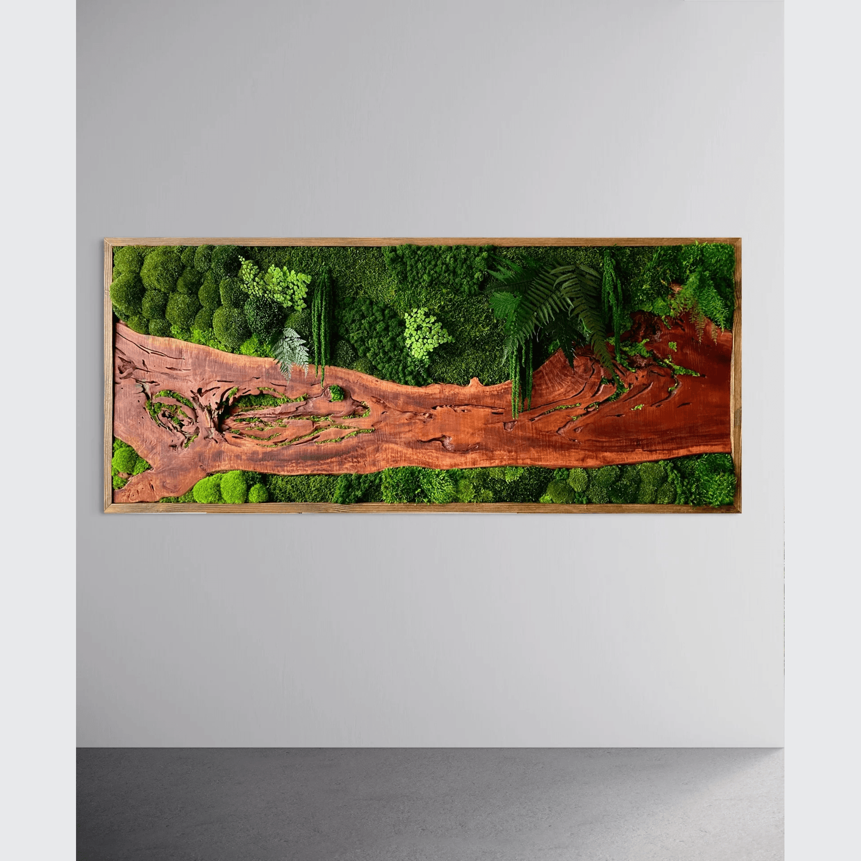 Moss Wall Art - Live Edge Wood gallery detail image