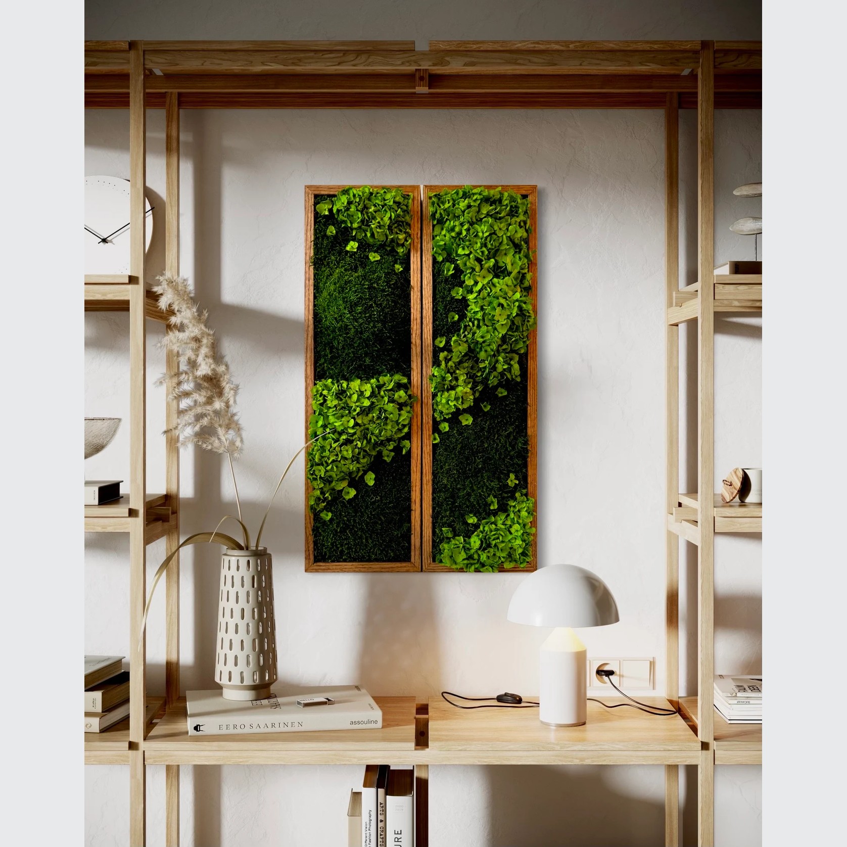 Moss x Hydrangea Wall Art - Horten Duo gallery detail image
