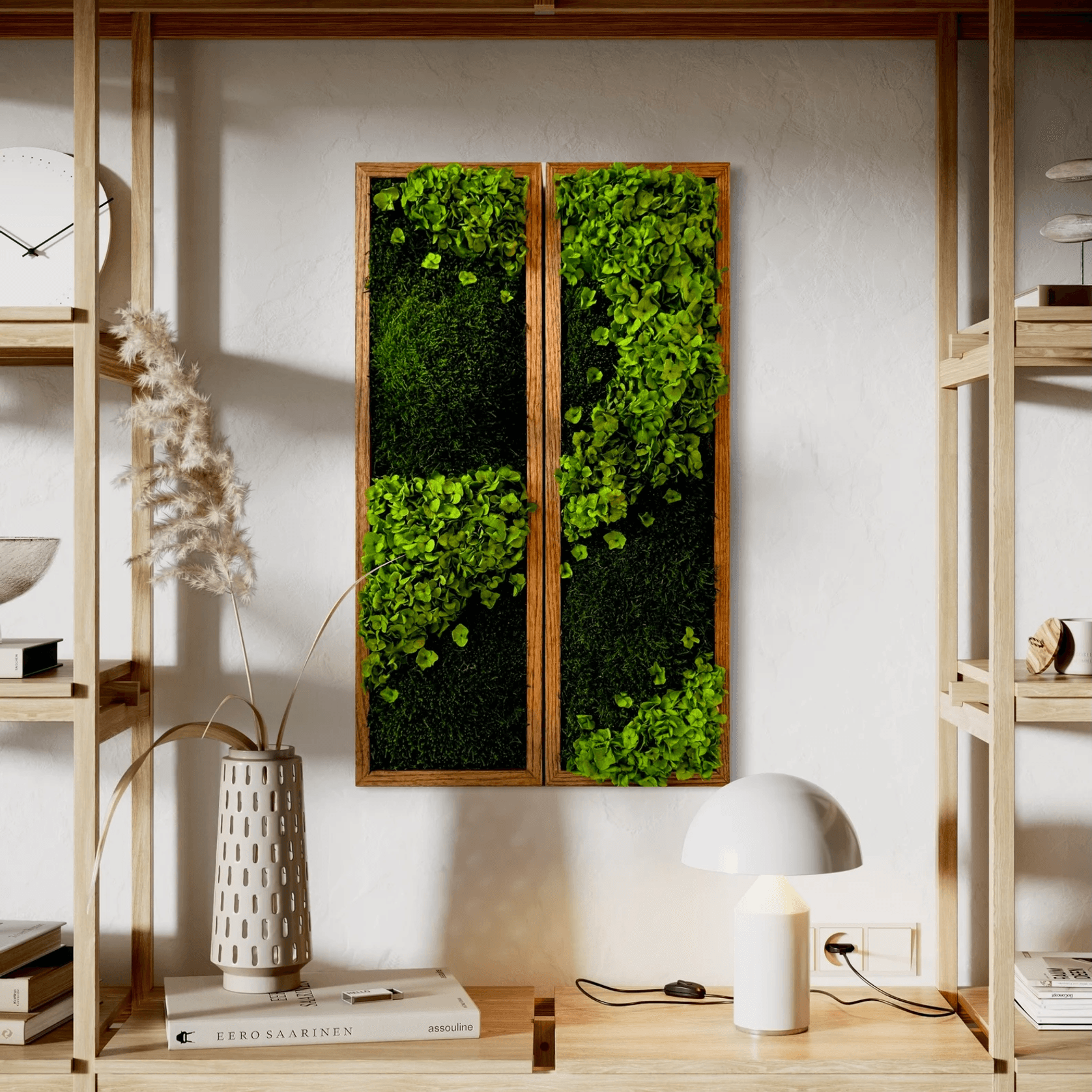 Moss x Hydrangea Wall Art - Horten Duo gallery detail image
