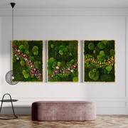 Moss Wall Art - Cascade of Flowers II gallery detail image