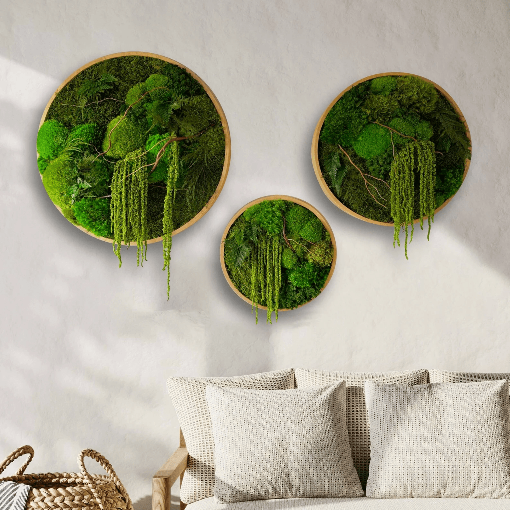 Round Moss Wall Art - Enchanted Forest gallery detail image
