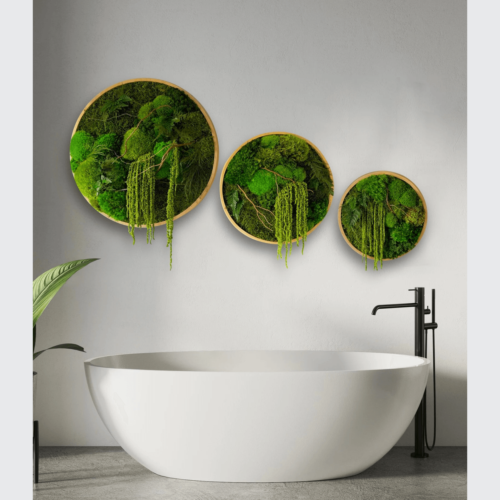 Round Moss Wall Art - Enchanted Forest gallery detail image