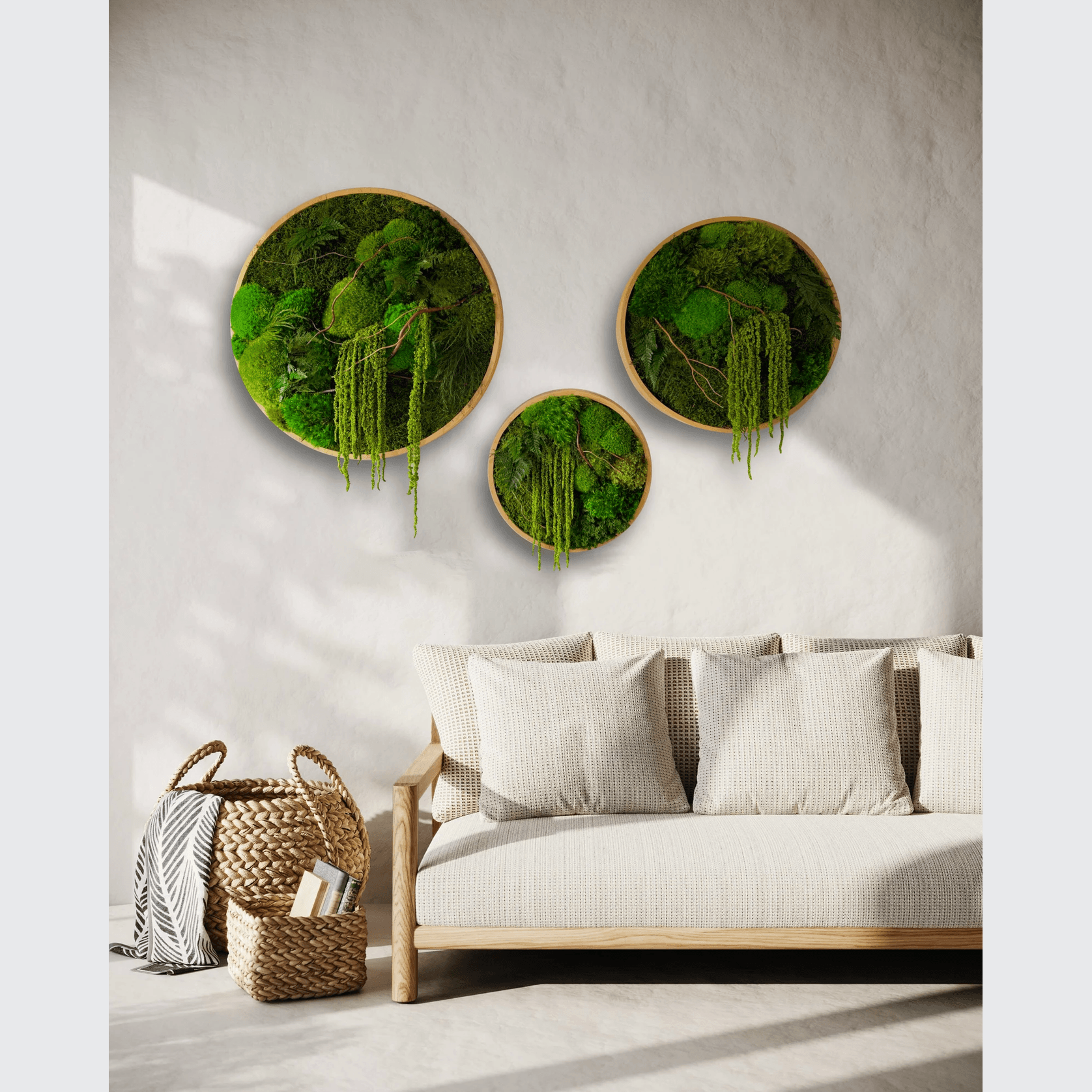 Round Moss Wall Art - Enchanted Forest gallery detail image
