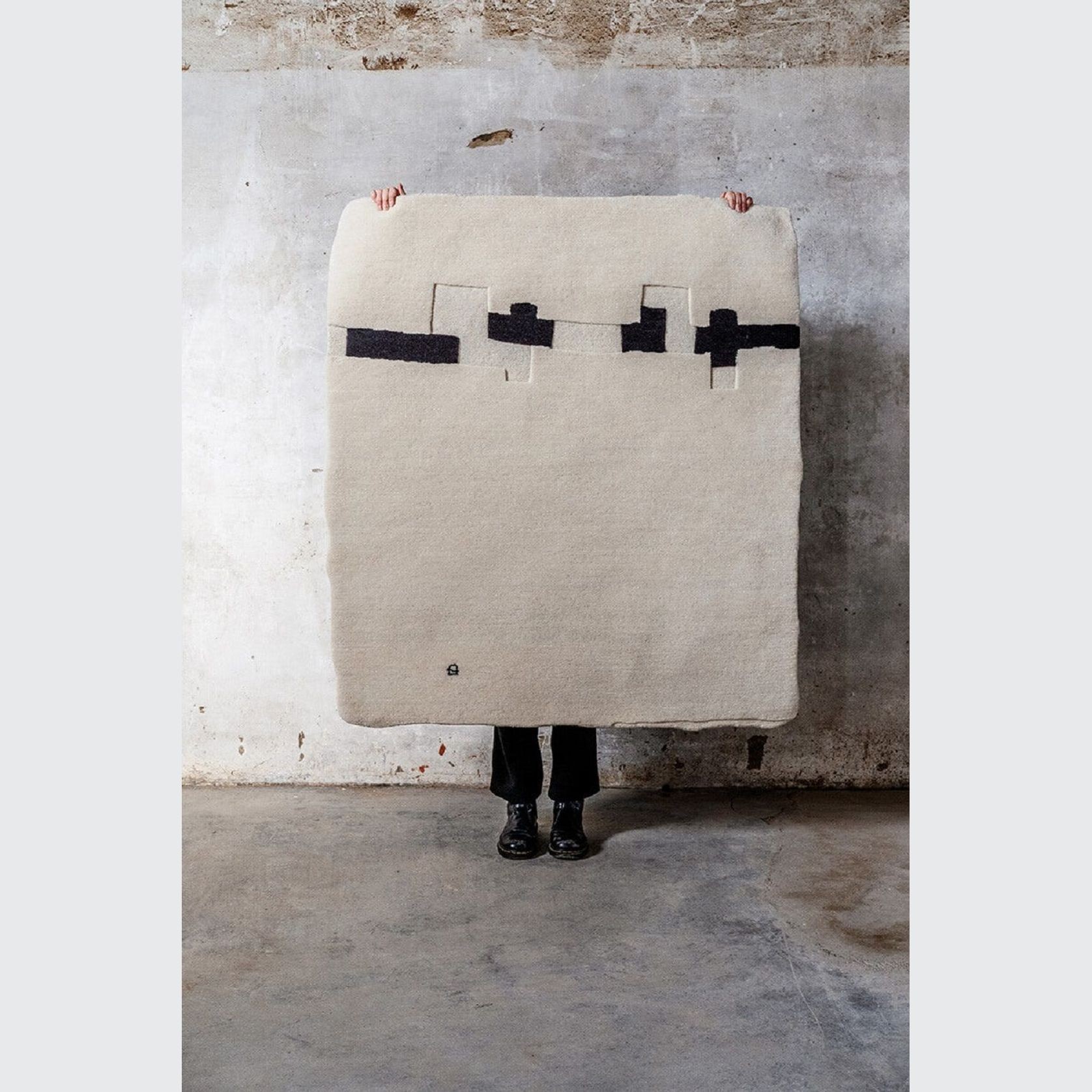 Chillida Gravitación 1991 Tapestry by Nanimarquina gallery detail image