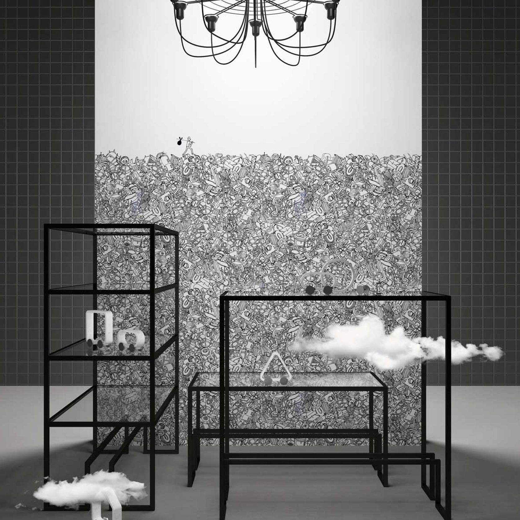 Styl'Editions Black & White Wallpaper- Il Viaggiatore gallery detail image